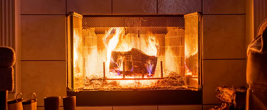 Mendota Hearth Landscape Fireplace Installation in North Platte, Nebraska
